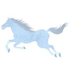 午年　走る馬のイラスト