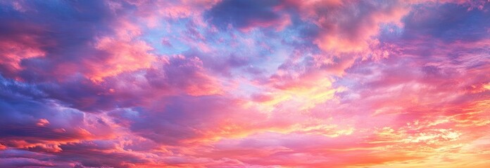 Obraz premium Dramatic Sky with Clouds at Sunrise