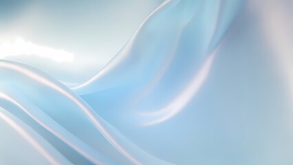Smooth, light blue fabric folds in soft light.