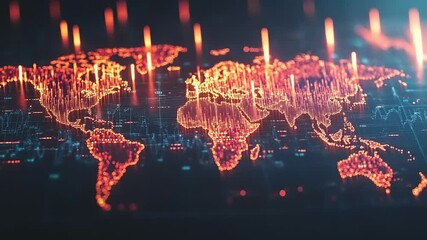 Global Data Visualization with Dynamic Light Effects - Powered by Adobe
