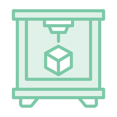 3d Printer duotone line icon, vector, pixel perfect, illustrator file
