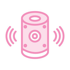 Smart Speaker duotone line icon, vector, pixel perfect, illustrator file 
