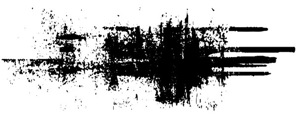 Paint Brush Thin Background High Detail Abstract Vector Background. Black Paint Brush Art Wall