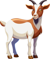 vector illustration of a goat