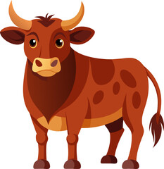 cow isolated on white background