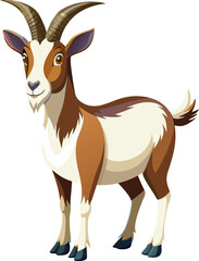 vector illustration of a goat