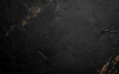 Dark gray black slate stone background or texture, horizontal shape with space for design. Web banner.