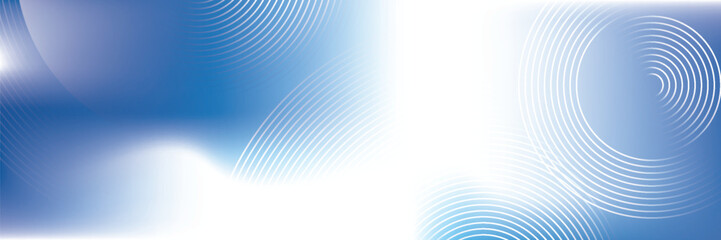 Gradient abstract background with circular line patterns. Vector illustration.