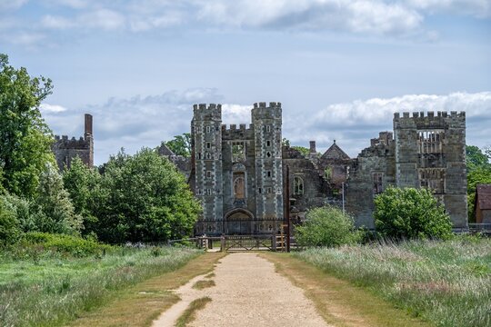 The Cowdray Heritage Ruins one of England's most important early Tudor Houses Midhurst West Sussex England