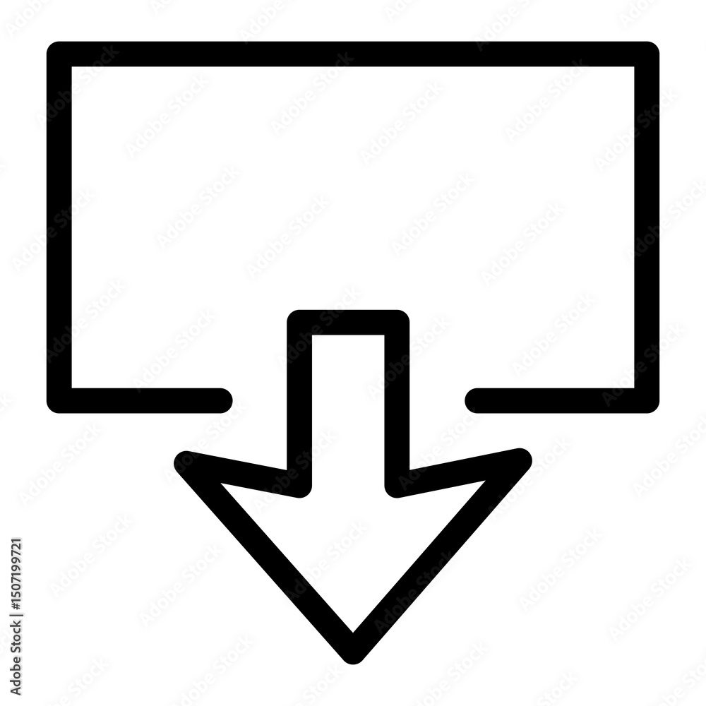 Poster upload vector icon