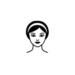 Headband icon vector