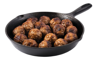 Delicious Homemade Meatballs in Cast Iron Skillet Simple Recipe