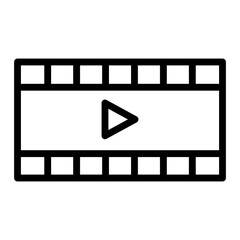 Fototapeta premium film vector icon