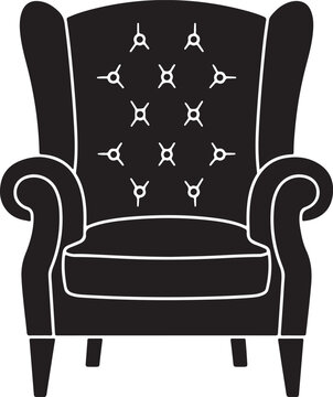recommend clip art: armchair silhouette vector illustration, chair silhouette vector