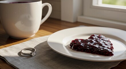 Monk holding glowing orb in ancient stone corridor with stained glass  