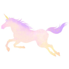 午年　ユニコーンのイラスト