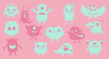 SET CUTE MONSTER