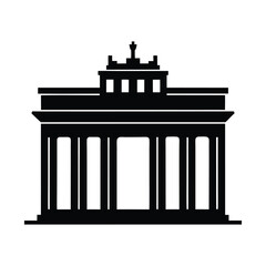 Brandenburg Gate icon vector silhouette © Nayon Chandro Barmon