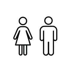 Restroom icon set. toilet icon
