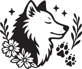 Obraz premium wolf head vector