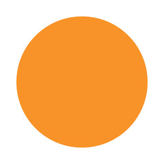 Orange circle illustration, clipart, isolated on white background