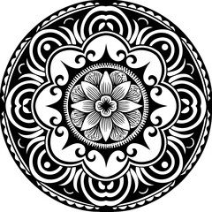 mandala round ornament