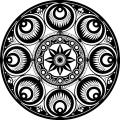 mandala round ornament