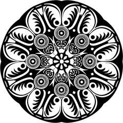 mandala round ornament