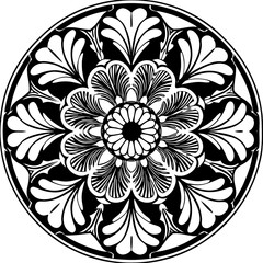 mandala round ornament