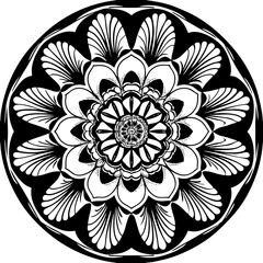 mandala round ornament