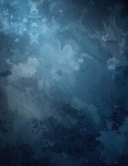 Obraz premium A vibrant blue and white abstract painting featuring dynamic brush strokes and textured layers, creating a captivating visual interplay of colors.