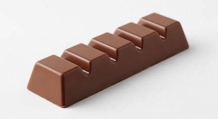 chocolate bar on white background