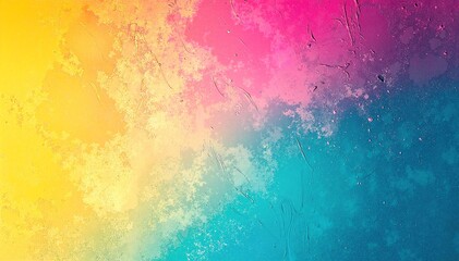 A vibrant, abstract background featuring splashes of paint in various colors, with dynamic brush strokes and speckles creating an energetic, artistic vibe.