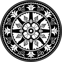 Obraz premium mandala round ornament
