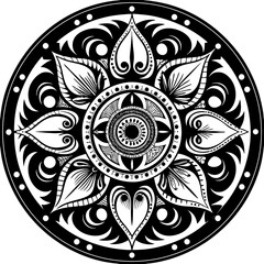 mandala round ornament