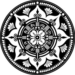 mandala round ornament