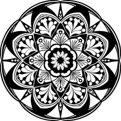mandala round ornament