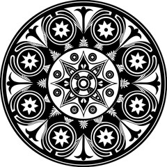 mandala round ornament