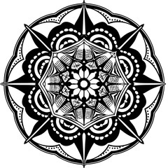 mandala round ornament