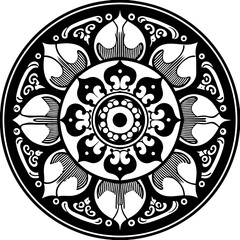 mandala round ornament