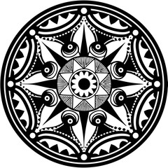 mandala round ornament