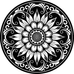 mandala round ornament