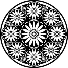 mandala round ornament