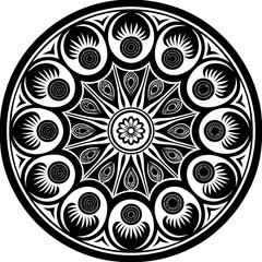 mandala round ornament