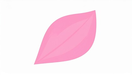 Pink Leaf Illustration