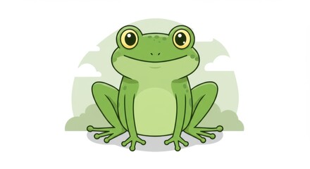 Obraz premium frog on white background
