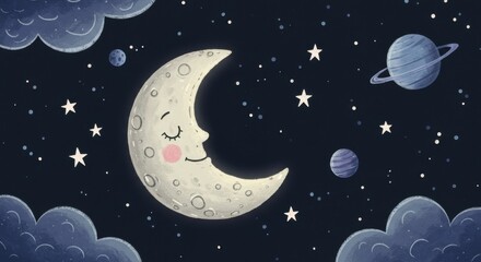 moon and stars