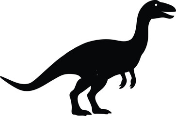 Dinosaur black silhouette, Dinosaur silhouette, Dinosaur silhouette icon silhouette vector illustration