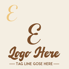 Elegant Letter E Logo