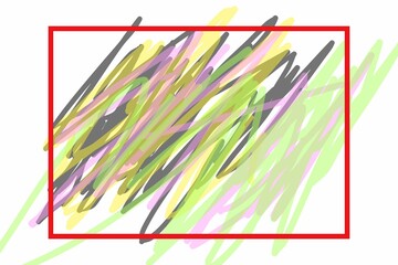 Square Frame Grunge Backgrounds with Ink and Paint Brush Strokes